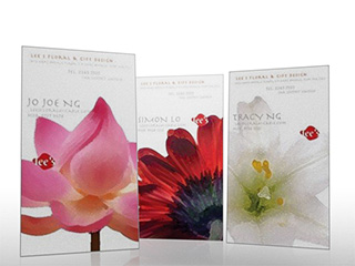 Lee's Floral namecard design