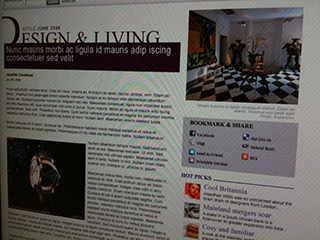 SCMP Design & Living website article